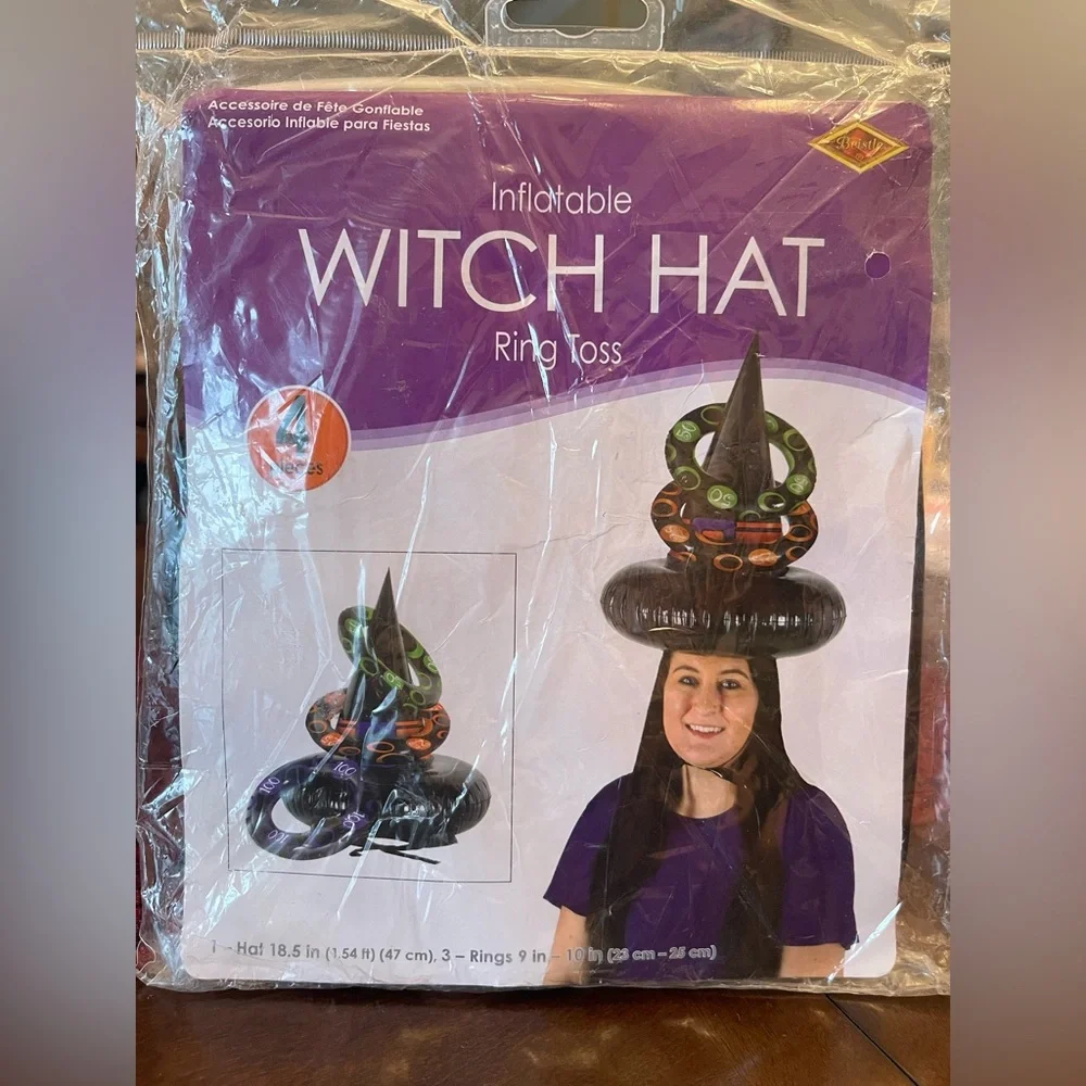 Inflatable Witch Hat Ring Toss
